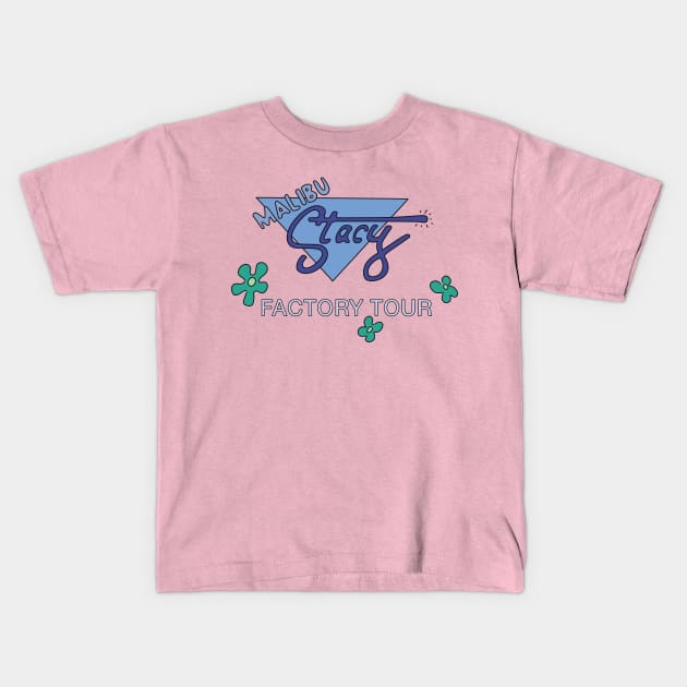 Malibu Stacy Factory Tour Kids T-Shirt by saintpetty